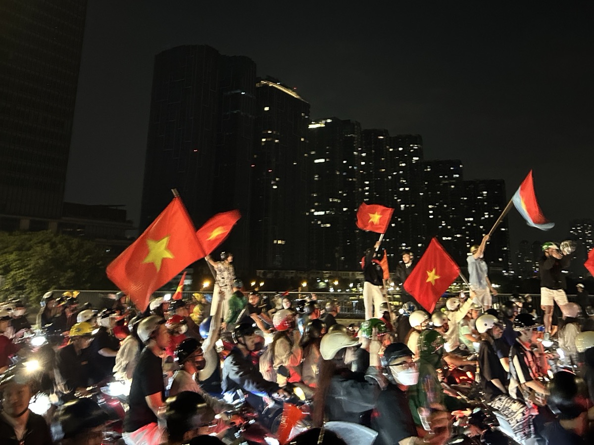 after soccer wins the city will parade the streets til sunrise